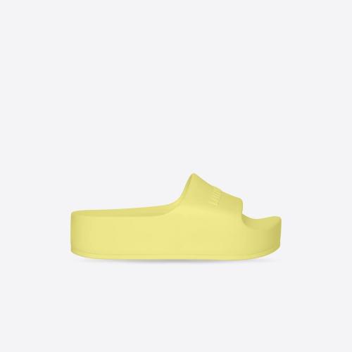  BALENCIAGA巴黎世家 22年秋冬 女士 拖鞋 Womens Chunky Slide Sandal  in Yellow 654315W1S89