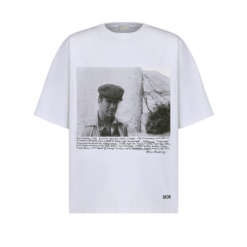 DIOR/迪奧 22年春夏新款 JACK KEROUAC系列 男士白色純棉超大版型短袖T恤293J673A0554_C089