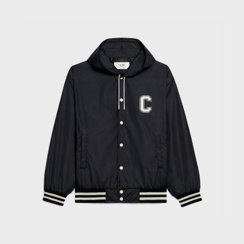  CELINE賽琳思琳 22年秋冬 女士 夾克 學院風格輕盈錦綸束腰夾克 2W547495M.38NO