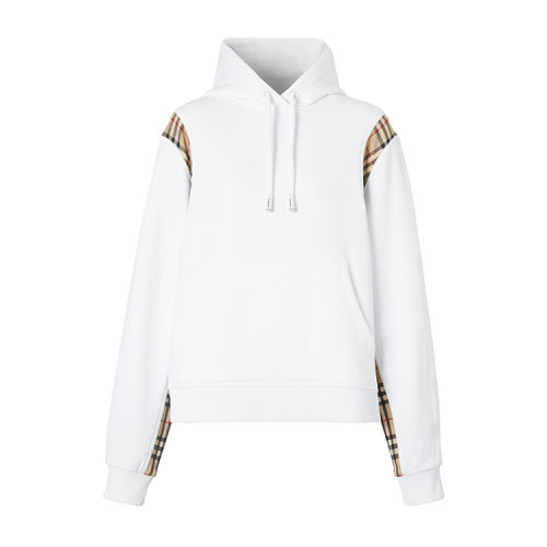 BURBERRY/博柏利 Vintage格紋裁片寬松連帽女衛(wèi)衣 8032129 1