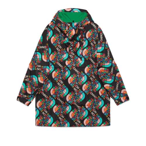  GUCCI古馳 22年秋冬 女士 The North Face x Gucci聯(lián)名系列尼龍大衣 672461 ZAH9B 1478