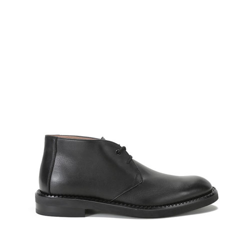 Salvatore Ferragamo/菲拉格慕  男士牛皮系帶皮鞋沙漠靴 0745413