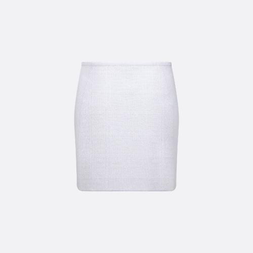  DIOR迪奧 22年秋冬 女士 半身裙 Mini jupe Macrocannage 254J17AM523_X0100
