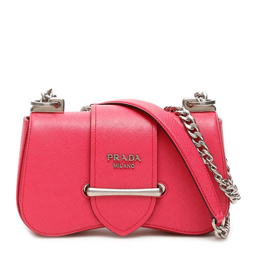 PRADA/普拉達(dá) Sidonie系列 女士皮革時(shí)尚單肩包斜挎包鏈條包女包 1BD219-NZV多色可選