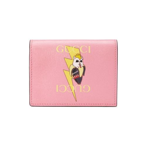  GUCCI古馳 22年秋冬 女士 閃電Bananya印花卡片夾 701009 U5XAG 5964