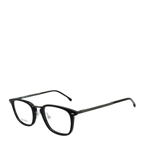 HUGO BOSS/雨果博斯 時(shí)尚 休閑 方形 全框 男女款 光學(xué)鏡架 黑色 近視 眼鏡框 眼鏡架 BOSS 1057 52mm