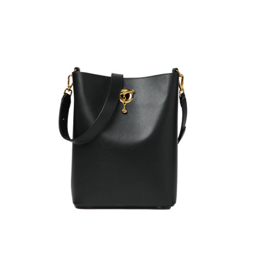 GeleiStory/GeleiStory   2021新款牛皮女包水桶包時尚簡約通勤包大容量托特包