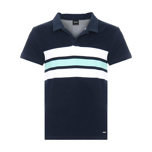 HUGOBOSS/雨果博斯 男士短POLO 男士棉質(zhì)加絨款短袖POLO衫 50411815