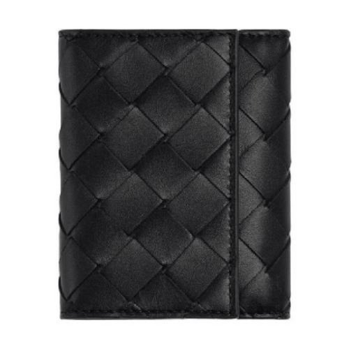  Bottega Veneta/葆蝶家 男士黑色羊皮革名片夾 667033 VCPQ4 8803 PLSX