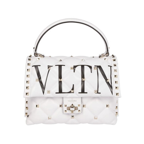 Valentino/華倫天奴 女士 白色皮革斜挎包手提包單肩包 QW2B0B55XQC 0VP HJH0015X