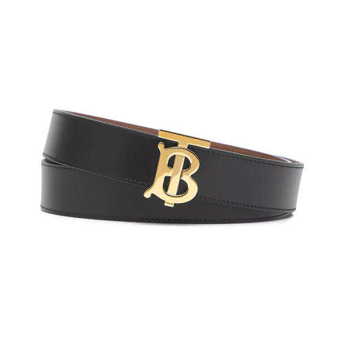 BURBERRY/博柏利 【22秋冬新款】 女款牛皮專屬標(biāo)識(shí)板扣式雙面兩用皮帶腰帶 80524861
