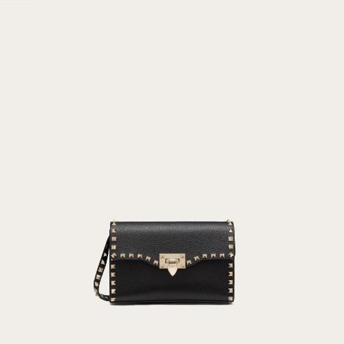  VALENTINO華倫天奴 22年春夏 女士 單肩包 PETIT SAC a BANDOULIERE ROCKSTUD EN VEAU IMPR 預(yù)定商品1-3周發(fā)貨