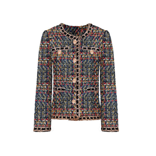 GeleiStory/GeleiStory 2021新款小香風(fēng)外套百搭法式上衣名媛氣質(zhì) 女士夾克