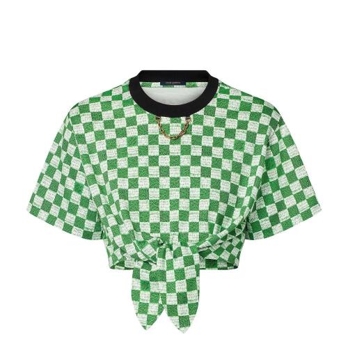  LV路易威登 22年秋冬 女士 短袖T恤 TEE-SHIRT a NOUER DAMIER LV MATCH 1AAAEN 1AAAEQ 1AAAEM