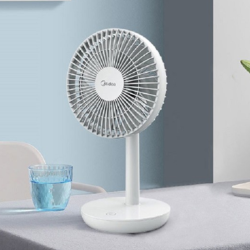 Midea/美的電風(fēng)扇桌面小臺扇小型無線床頭臺式USB充電迷你風(fēng)扇七葉節(jié)能低噪電扇FTD15XA