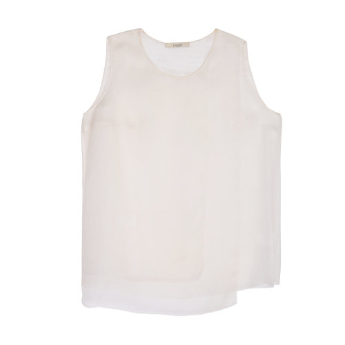 19年秋冬款nisiss/怡夕桑蠶絲無袖上衣女士短袖T恤N161SV46