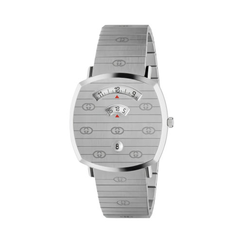 GUCCI/古馳 GG刻印精鋼表殼表鏈Grip手表 38毫米 596512I16008504
