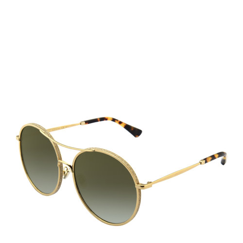 Jimmy Choo/周仰杰 吉米周 宋茜 明星同款 潮流 復(fù)古 百搭 圓形 女士 太陽(yáng)鏡 茶色 漸變 墨鏡 眼鏡 LENI/F/S 60mm Jimmy Choo 周仰杰