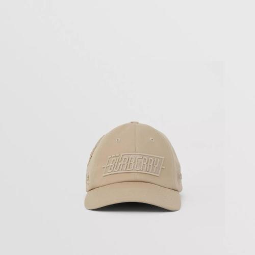  BURBERRY 22年秋冬 女士 徽章嵌花棉質(zhì)嘎巴甸棒球帽 80561241
