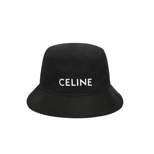 CELINE/賽琳 22年秋冬新款 男士超黑色純棉漁夫帽2AU5B968P.38UB