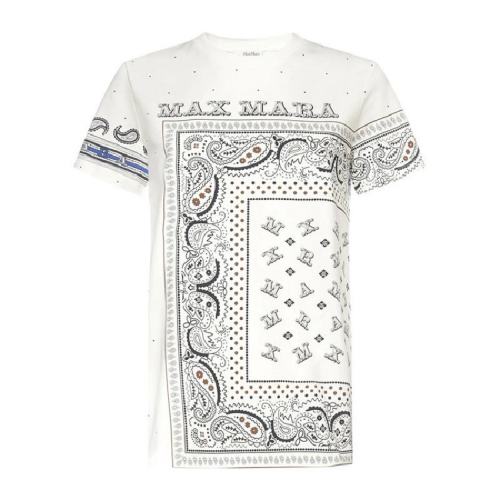  MaxMara/麥絲瑪拉 女士多色棉質(zhì)短袖T恤 19760119-600-005