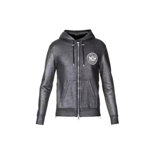 BALMAIN/巴爾曼  經(jīng)典百搭連帽拉鏈衛(wèi)衣W8H6643J190B/1766男女同款