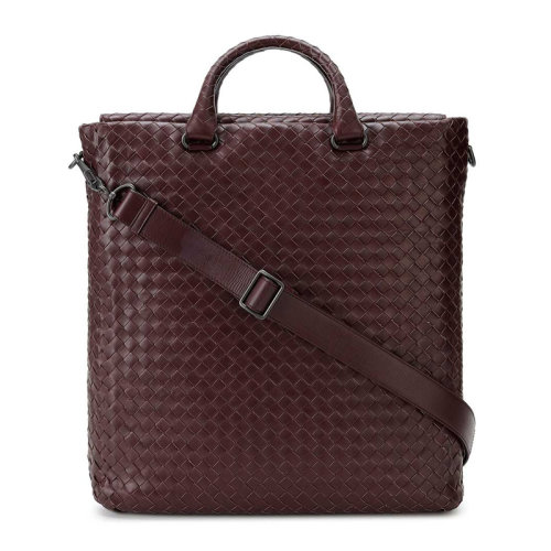 Bottega Veneta/葆蝶家 BV  男士牛皮編織手提包公文包單肩包斜挎包男包354421-VQ131-5023