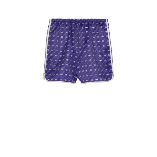  GUCCI古馳 22年秋冬 男士 adidas x Gucci聯(lián)名系列Trefoil印花短褲 701367 ZAJCZ 9093