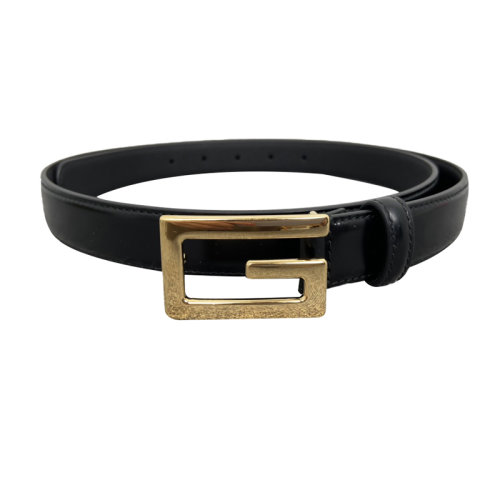 Gucci古馳  黑色新款logo腰帶