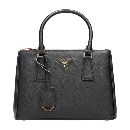 PRADA/普拉達(dá)  Galleria系列  女士黑色牛皮迷你手提包單肩包斜挎包女包 1BA896-NZV-F0002