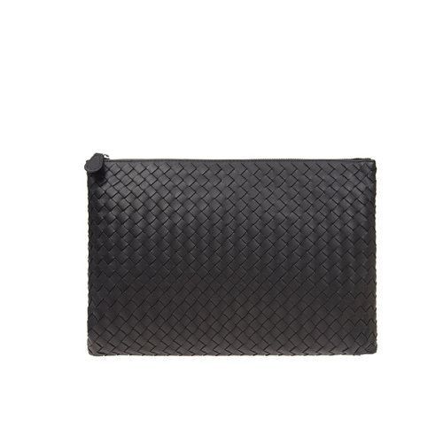 Bottega Veneta/葆蝶家 女包 女士皮質編織經典時尚拉鏈手拿包 522430V001N1000