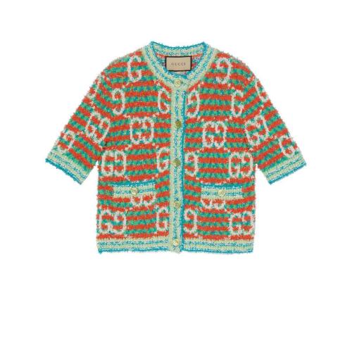  GUCCI古馳 22年秋冬 女士 GG棉質(zhì)開衫 691588 XKCAL 6208