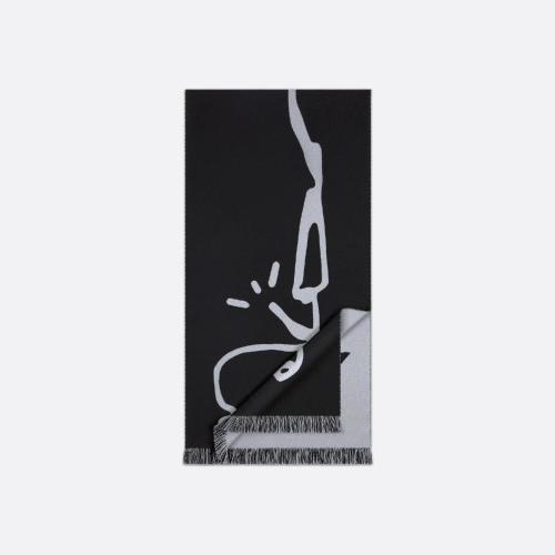  DIOR迪奧 22年秋冬 男士 圍巾 CACTUS JACK DIOR 圍巾 28E0006A0651_C988