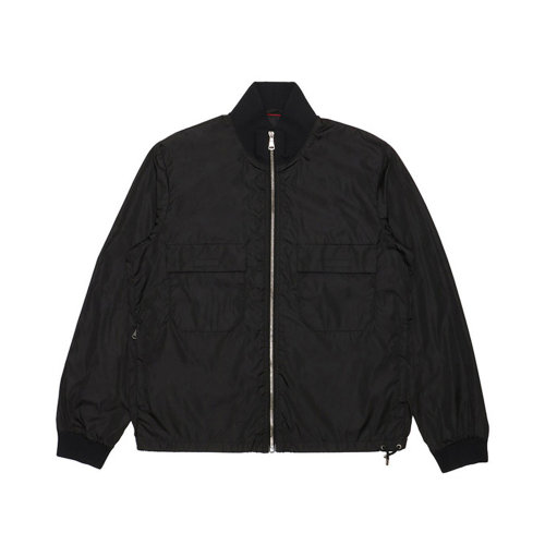 GUCCI/古馳 男士黑色棉質外套夾克 363982-Z9687-1000