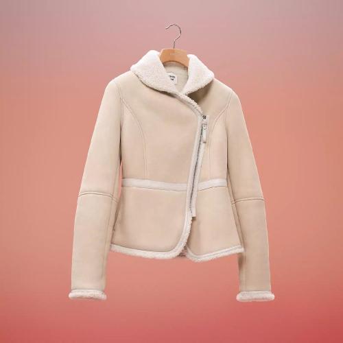  HERMES愛(ài)馬仕 22年秋冬 女士 夾克 Blouson Inspiration Biker en cuir H2H1205DB9138