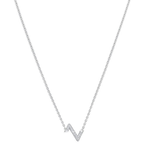 Louis Vuitton/路易威登 22春夏新款Volt系列 18K金白金徽標(biāo)字母組合造型鑲嵌鉆石項(xiàng)鏈Q(jìng)93867