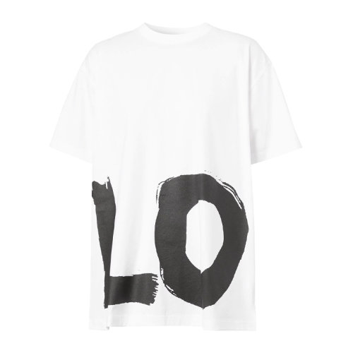 BURBERRY 女士 服裝  白色圓領(lǐng)字母印花棉質(zhì)短袖 女士短袖T恤 BURBERRY 女士白色棉短袖 8037303 BURBERRY 女士白色棉短袖 8037303