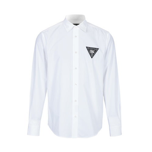 VERSACE/范思哲長袖襯衫白色簡約百搭潮流男襯衫