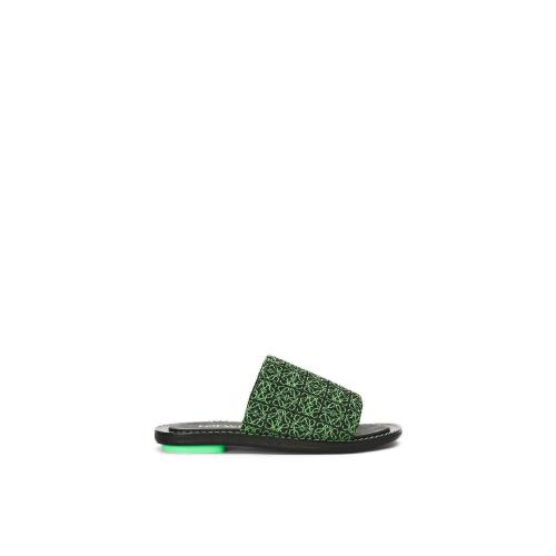  LOEWE羅意威 女士 拖鞋 Slide in Anagram jacquard and calfskin L815465X38-5827