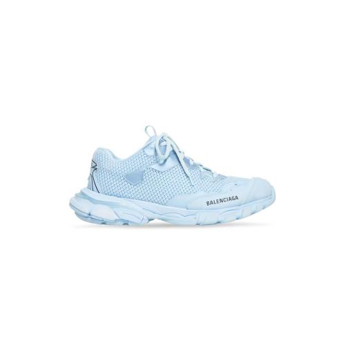  BALENCIAGA巴黎世家 22年秋冬 女士 休閑運(yùn)動(dòng)鞋 Womens Track.3 Trainers in Light Blue 70087