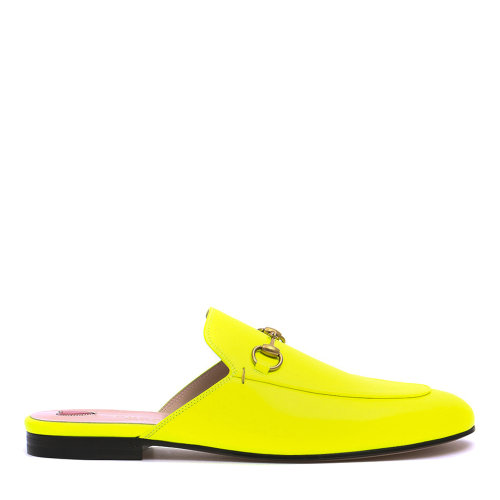 GUCCI/古馳 女士黃色皮革平底鞋半拖鞋 557730-0ZR60-7205