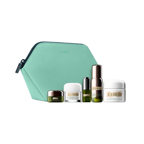 La Mer海藍(lán)之謎 活顏煥膚護(hù)膚禮盒套裝5件套 精華13ml+眼部精華5ml+眼霜5ml+面膜15+乳霜15ml