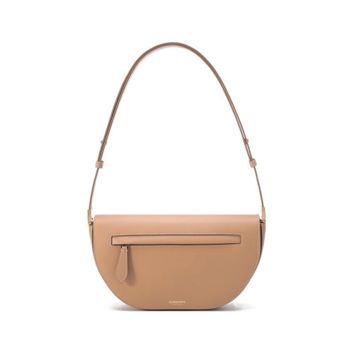 BURBERRY/博柏利 【22春夏新款】女款牛皮革Olympia埃倫匹亞手提單肩斜挎包腋下包小號(hào) 80430961