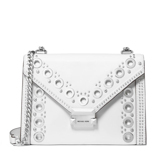 Michael Kors/邁克·科爾斯   Whitney系列 女士皮質(zhì)圓環(huán)圖案時(shí)尚鏈條單肩斜挎包