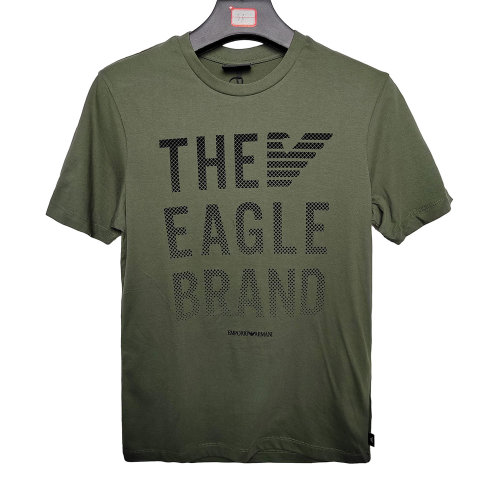 Emporio Armani/安普里奧阿瑪尼 綠色男士短袖T恤