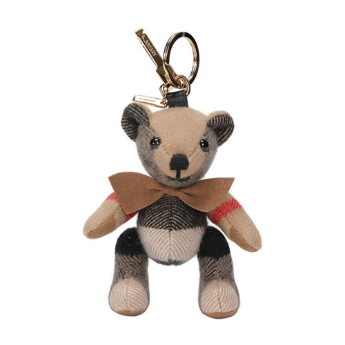 BURBERRY/博柏利 女士羊絨Thomas泰迪熊鑰匙扣吊飾 80271671