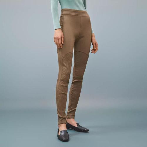  HERMES愛馬仕 22年秋冬 女士 休閑褲 Pantalon Inspiration Legging H2H2404DMBK36