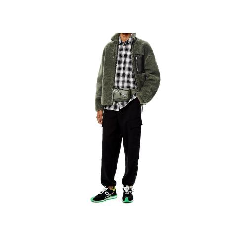  LOEWE羅意威 22年秋冬 男士 夾克 Jacket in nappa and shearling H526Y19L40-4382