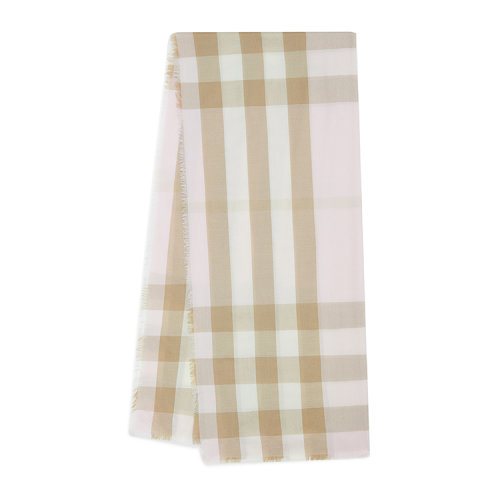 BURBERRY/博柏利 輕盈格紋羊絨圍巾80245011