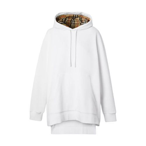 BURBERRY/博柏利 加長型衣擺棉質(zhì)連帽女衛(wèi)衣 80358601